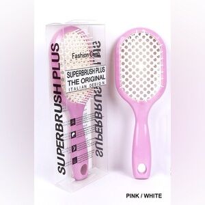 TikTok Superbrush Plus Pink and White Hair Brush